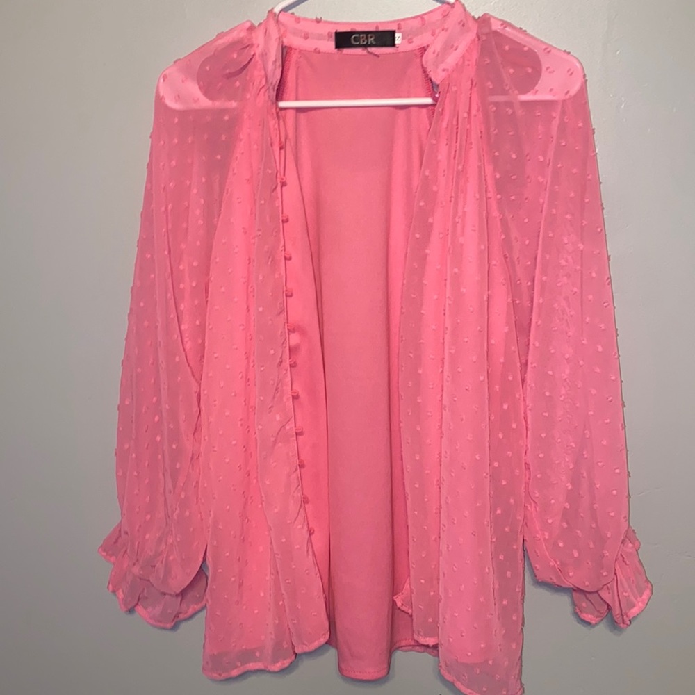Soft pink blouse it gives me Elle woods if she was a pirate 💓🏴‍☠️